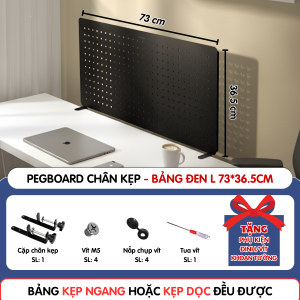 Bảng lỗ Pegboard Dola Home cao cấp kẹp bàn tiết kiệm diện tích không khoan tường để bàn phím tai nghe đồ dùng làm việc