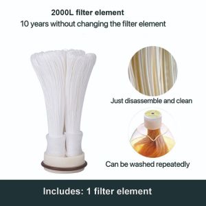 CHUANGCHAO Water Purifier Whole House Ultration Water Filter 0.01um Filters 1000-3000L/H SUS304 Drinkable Water