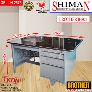 Meja Kantor Tulis 1/2 Biro Besi B 801 BROTHER