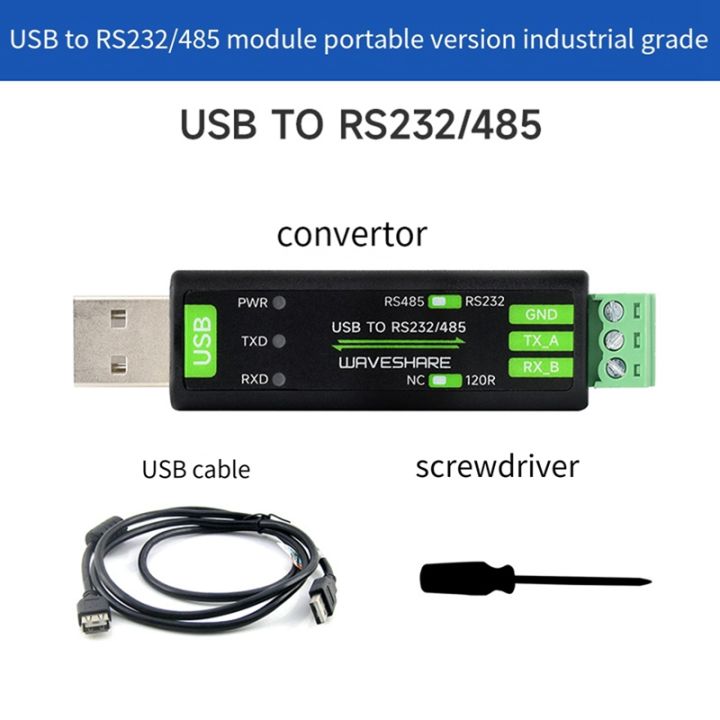 Convertitore USB To RS232/485 Con Chip FT232RNL: Compatibile Con Mac, Windows E Android