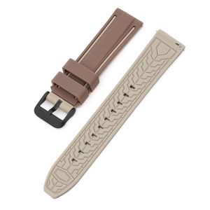 Zenia 24mm Comfortable Skin-friendly Premium Soft Silicone Watch Strap for Garmin Venu X1 COROS NOMAD APEX 4 46mm APEX4 Sport Watch Accessories