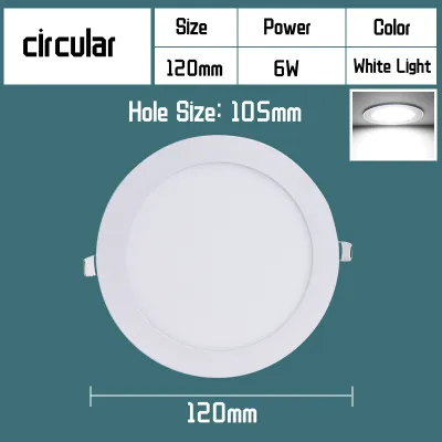 LED Downlight Pin Light Power 6W/12W/18W/24W Cool White Light Panel Light Home Use Commercial Use High Quality High Bright Energy Saving 80% LED Down Light LED Ceiling Lights