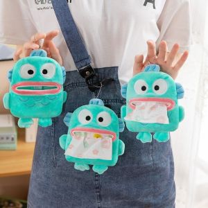Sanrio Kawaii Ugly Fish Hangyodon Plush Tissue Box Pendant Cute Plush Keychain Bag Pendant Christmas Gifts