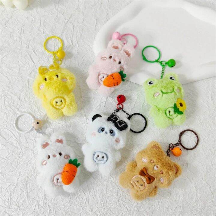 FDSFVDXGS Cartoon Plush Rabbit Keychain Animal Rabbit Animal Frog ...