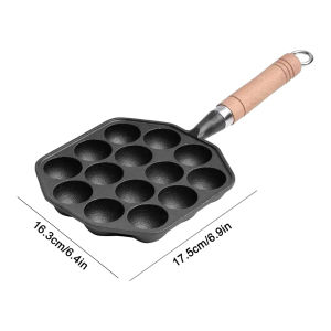 Non Stick 14 Holes Takoyaki Grill Pan for Perfect Octopus Balls and Pancake Balls Easy Home Cooking Tool