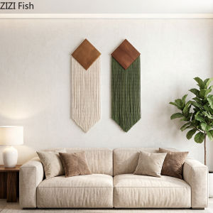 Bohemian Cotton Rope Woven Tassel Tapestry Home Wall Hanging Ornaments Living Room Background Display Woven Tassel Tapestry2026
