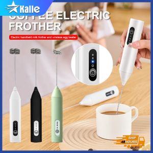 3-Speed USB Rechargeable Coffee Blender Electric Milk Frother Egg Whisk For Kitchen Milk Coffee Egg Stirring Tools Kalle