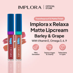 𝗝𝗨𝗡𝗞𝗜𝗘 𝗠𝗔𝗞𝗘𝗨𝗣 -Implora x Relaxa Matte Lipcream (Barley Grape)