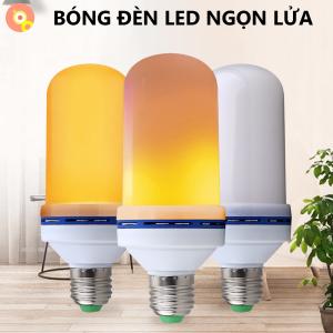 Đèn LED Hiệu Ứng Ngọn Lửa DL01 Ánh Lửa Chân Thật Tiết Kiệm Điện Phù Hợp Decor Quán Cafe Cửa Hàng