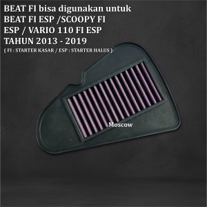 AIR FILTER SARINGAN UDARA GENIO BEAT FI ESP POP DELUXE STREET SCOOPY FI ESP NEW VARIO 110 KZL VARIO 125 150 160 ADV 150 160 PCX CBU 150 160 NMAX OLD NEW NEO TURBO AEROX OLD NEW LEXI 125 150 CBR150 STREETFIRE K15 K15G K15M K15P CBR150X CBR150R K45A K45G K4