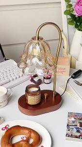 ดอกลิลลี่สีขาวของหุบเขาตะเกียงสุคนธบำบัดตกแต่งบรรยากาศที่ไม่มีเปลวไฟโคมไฟตั้งโต๊ะน้ำมันหอมระเหยขี้ผึ้งร้อนโคมไฟข้างเตียงนอนละลาย