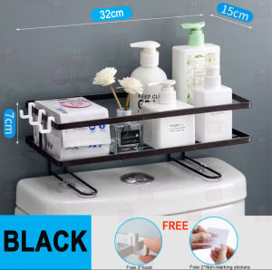 AVI Toilet Rack Stainless Steel Toiletries Bathroom Storage Organizer Rack Shelf Shampoo Shelve Rak Bilik Air Tandas 马桶架