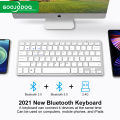 GOOJODOQ Bluetooth Wireless Keyboard 2021 3 pcs Bluetooth 5.0 and 2.4G Connect 4 Devices Same Time For Macbook Laptop iPhone iPad Android. 