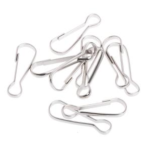 10Pcs Parrot Toy Accessories Parts Stainless Steel Hooks for Hanging Bird Toys Snuggle Swing Perch Chewing Blocks