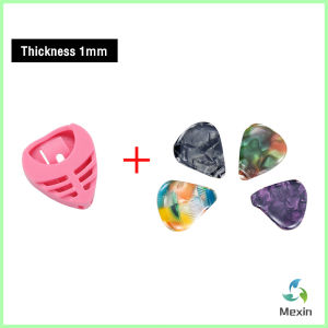 Mexin ปิ๊กกีตาร์ ขนาด 0.5mm 1mm ทรงหยดน้ำ สำหรับกีตาร์พื้นบ้าน กีตาร์คลาสสิก อูคูเลเล่ Guitar Picks