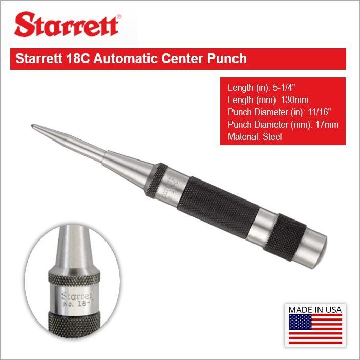 Starrett 18C Automatic Center Punch with Adjustable Stroke Lazada PH