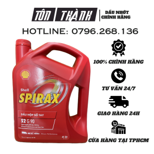 [ Hàng Chính Hãng ] Nhớt hộp số Shell Spirax S2 G-90 (4Lít)