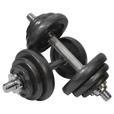 BỘ 2 TẠ THÁO LẮP 40KG ( 4 MIẾNG TẠ GANG 5KG 4 MIẾNG 3KG 4 MIẾNG 1KG)