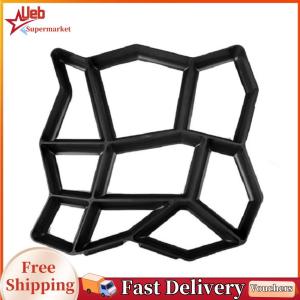 Garden Pavement Mold DIY Paving Cement Brick Stone Road Concrete Path Maker
