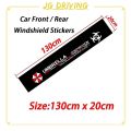 【ZAKA ZAKA】 JD Car Windscreen Windshield Sticker BLACK Decorative For ISUZU D-Max MU-X Dmax MuX Accessories. 
