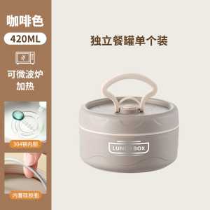 Mangkok Cangkir Sup Portable Stainless Steel - Mangkok Sup Multifungsi Dengan Tutup Anti Tumpah