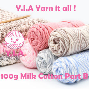 8 Ply 100g Milk Cotton Yarn Wool Thread for Knitted Scarf