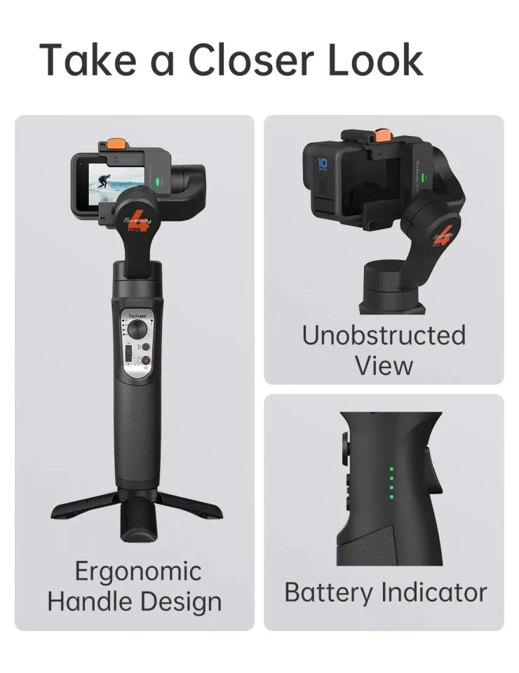 Hohem iSteady Pro 3-Axis Gimbal Action Camera Handheld
