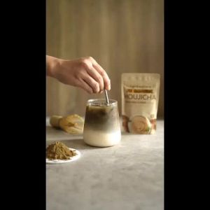 The Superfood Grocer Dark Roast Houjicha Roasted Green Tea Powder 40g
