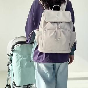 New Fashionable Large-Capacity Mommy Bag Street Trendy Maternity Travel Storage Insulated Mother and Baby Backpack