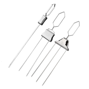 Stainless Steel 1/2/3 Prong Skewers High Quality Stainless Steel BBQ Skewers Grills Forks For Meat Vegetable And More