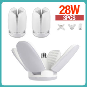 3Pcs Bóng Đèn Led Hình 4 Cánh Quạt Chuẩn 28W Siêu Sáng Tiết Kiệm Điện