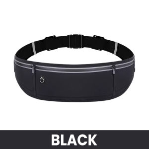 Sports Waist Bag Running Phone Waist Bag Cycling Hip Pack Beg Adjustable Soft Waterproof Waist Pack with Reflective Safety