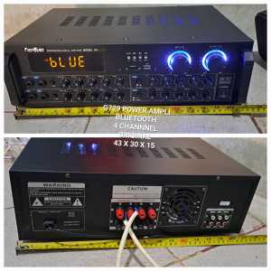 G729 ORIGINAL BLUETOOTH POWER 4 CHANNEL AMPLI DIGITAL ECHO MIXER KARAOKE EFEK EQ MIXING BLUETOT BLUE