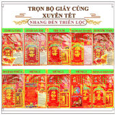 MỚI Combo 10 Giấy Cúng Xuyên Tết 2026 Kèm Bài Khấn Mang May Mắn Tài Lộc Cho Gia Đạo - Hàng Mã Thiên Lộc Đồ Thờ Cúng