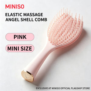 MINISO Shell Hollow Comb Flexible Rib Comb Hairstyle 造型梳（18*6.5cm）