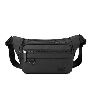 Ready Stock!! LEEFO Fashion Men Waist Bag Chest Bag Pu Leather Pouch Bag
