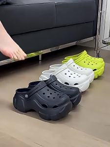 [Free Shipping] 2025 New Style Ins Cartoon Cute Puppy Thick-Soled Clogs WomenS Beach Sandals Summer Slippers