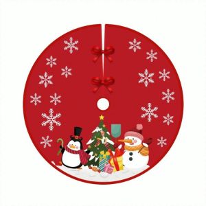 Christmas Tree Skirt Exquisite Christmas Dress Ring Easy to Install and Store Festival Sturdy and Durable