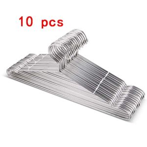 10pcs Hanger Kawat Besi Stainless Steel Gantungan Baj Gantungan Baju Hanger Stainless Hanger Jemuran Baju