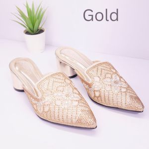 Sepatu Sandal Pesta Kondangan Mewah Wanita Elegan Sendal Kekinian  Impor Pernikahan Wedding EDR28001