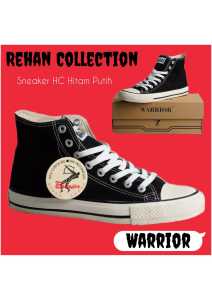 SEPATU WARRIOR SPARTA HITAM PUTIH HC & LC ANAK LAKI LAKI DAN PEREMPUAN {{ SIZE : # 37 - 43 }}