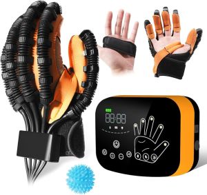 MZU Improved VersionUpgraded Stroke Recovery Equipment Hand Paralysis Rehabilitation Robotics Rehab Glovesfor Stroke Hemiplegia Cerebral Palsy Robot Gloves for Hand