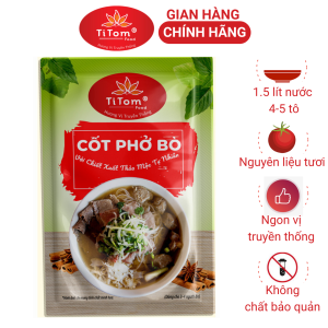 Gia vị nấu phở bò nêm sẵn Titom gói 55g - công thức truyền thống đậm đà hương vị Việt