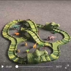 Dinosaur Electric Rail Car Toy Set Dinosaur Rel Kereta Set 恐龙轨道车