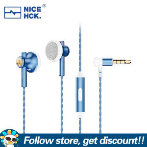 NiceHCK EB2S Pro In Ear Earphones With Silver Plated&OCC Mixed Cable 3.5mm/4.4mm Plug Optional DJ Monitor Earbuds Comfortable To Wear 15.4mm LCP Dynamic Music Vocal Headphones Noise Cancelling Sports Gaming Wired Headsets For Smartphones Players Computers