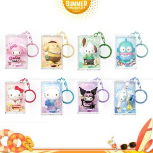 AREA-X Block AB0123 8IN1 Keychain Figure Sanrio Characters Series Gift Decoration Building Brick Toy