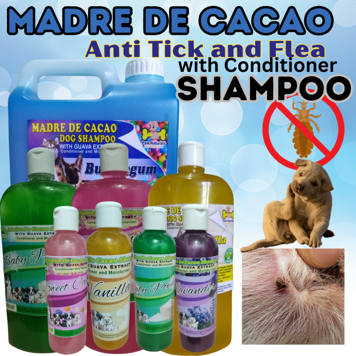 Image showcasing Pet Shampoo Madre De Cacao with Conditioner Anti Tick and Flea Anti ...