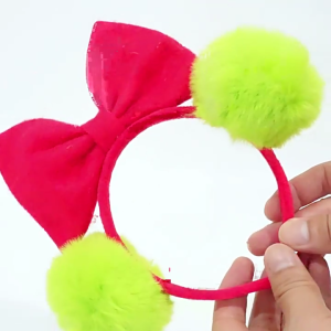 Festival Santa Hats Mouse Ears Headbands Soft Hairband Adjustable Holiday Party Accessory For Adults Kids Christmas
