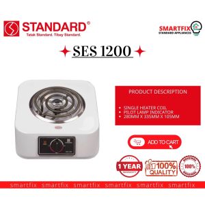 Standard Electric Stove Single SES 1200