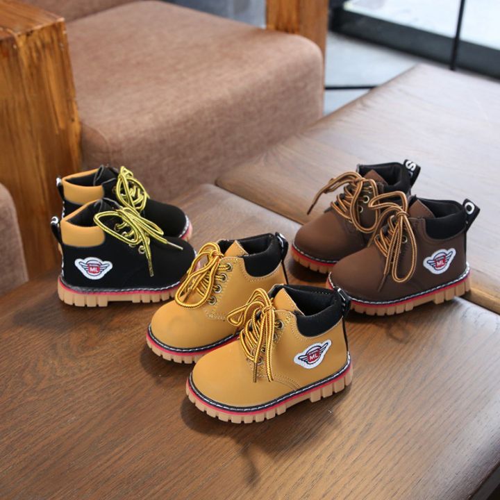Shoes For Kids Baby Shoes Kids Boys Girls Fashion Leather Boots